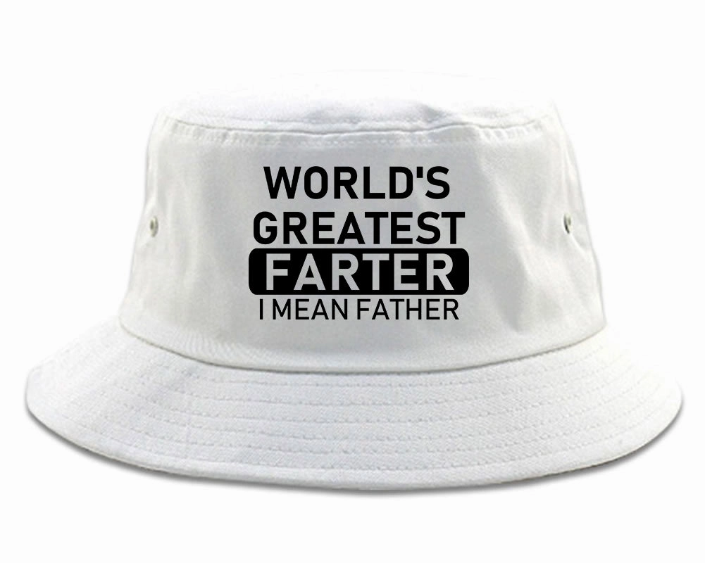 Worlds Greatest Farter Father Dad Day Mens Bucket Hat