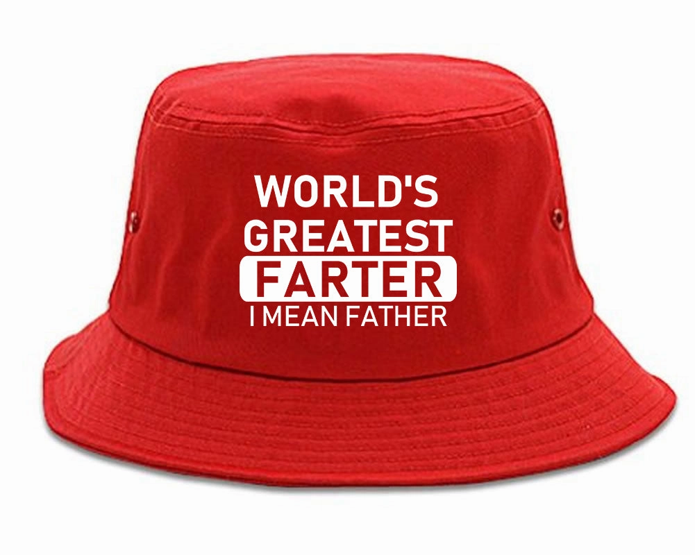 Worlds Greatest Farter Father Dad Day Mens Bucket Hat