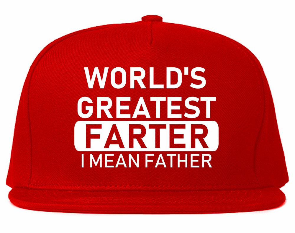 Worlds Greatest Farter Father Dad Day Mens Snapback Hat