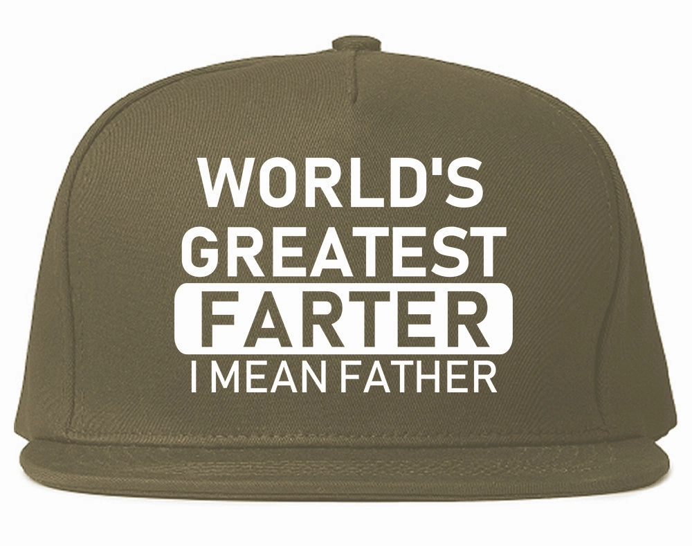 Worlds Greatest Farter Father Dad Day Mens Snapback Hat