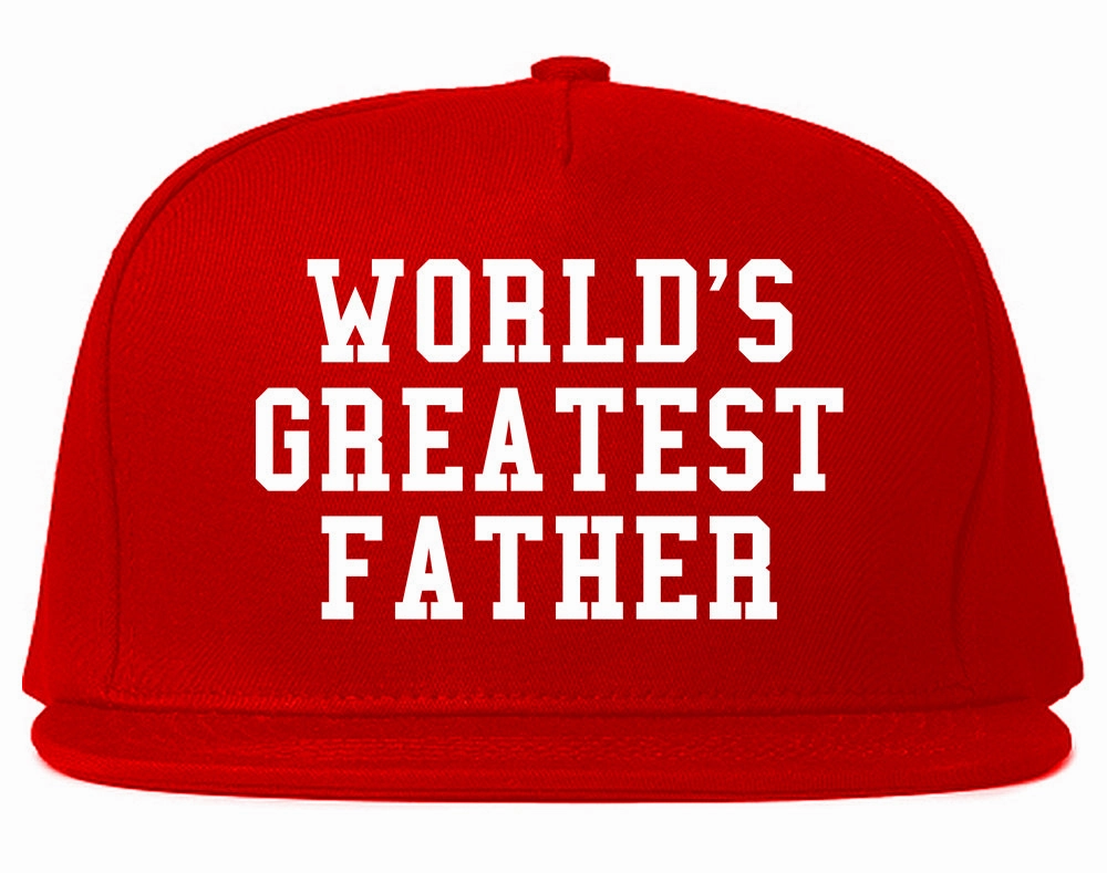Worlds Greatest Father Dad Birthday Day Mens Snapback Hat