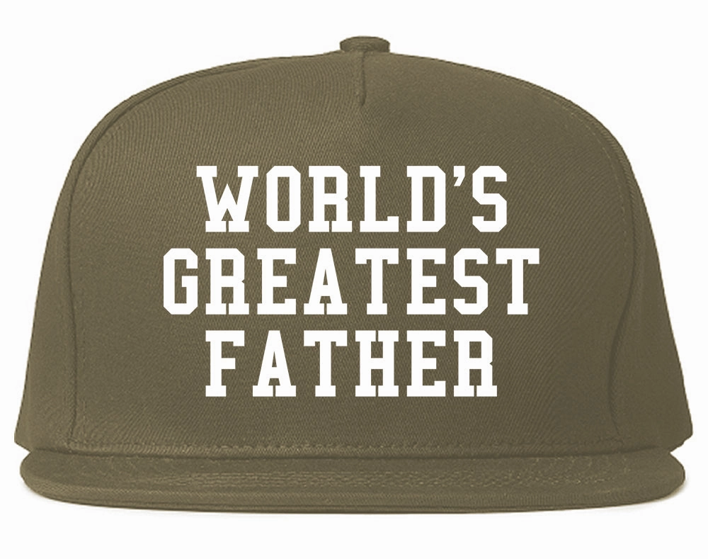 Worlds Greatest Father Dad Birthday Day Mens Snapback Hat