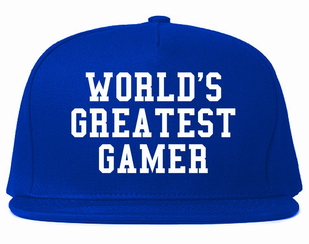 Worlds Greatest Gamer Funny Gaming Mens Snapback Hat