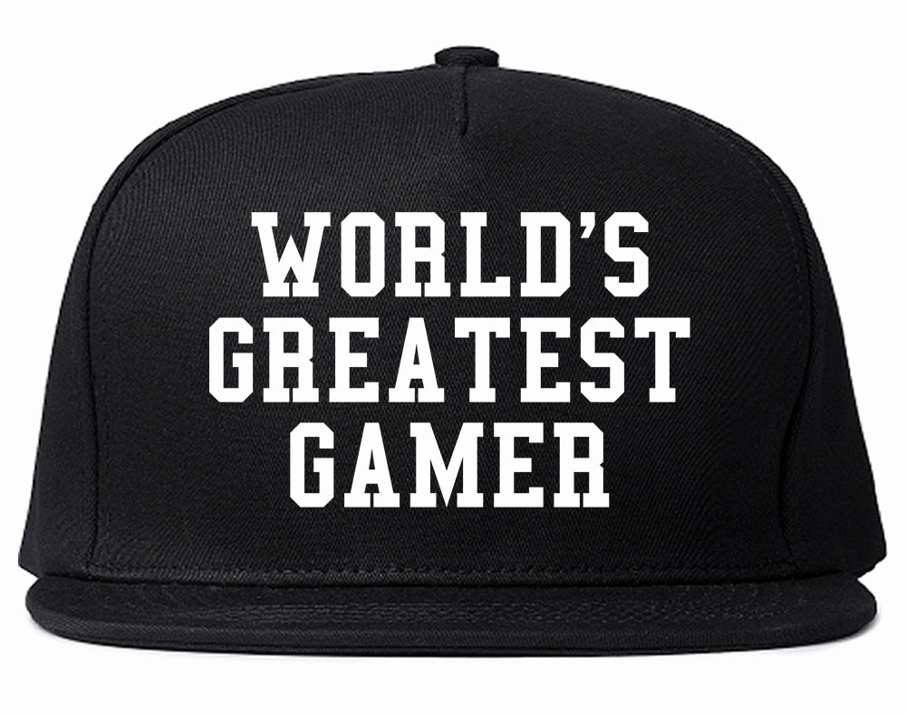 Worlds Greatest Gamer Funny Gaming Mens Snapback Hat