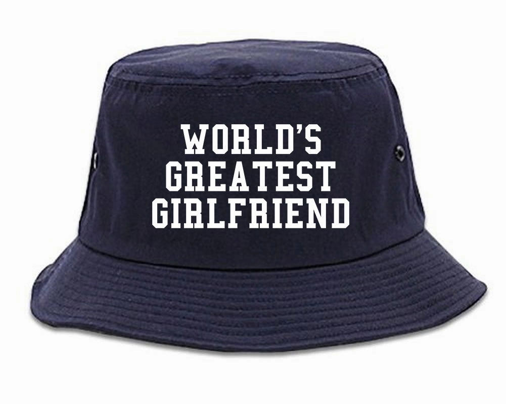 Worlds Greatest Girlfriend Funny Birthday Gift Mens Bucket Hat