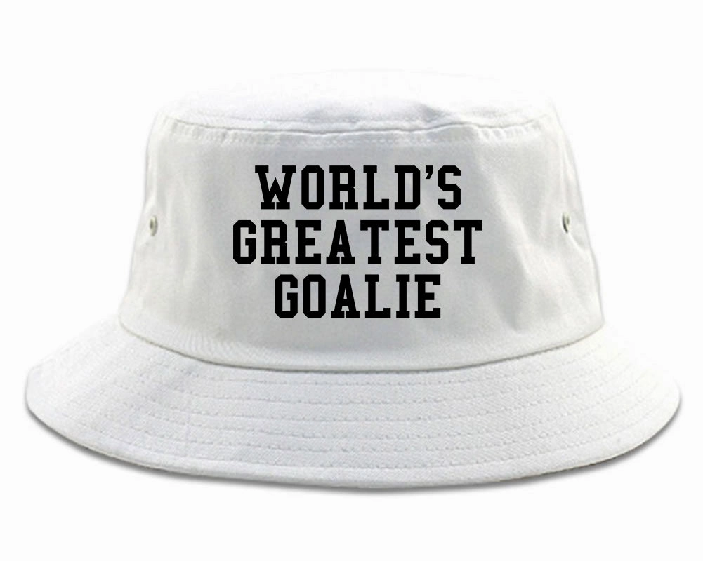 Worlds Greatest Goalie Hockey Mens Bucket Hat