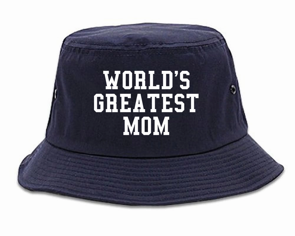 Worlds Greatest Mom Mothers Day Mens Bucket Hat