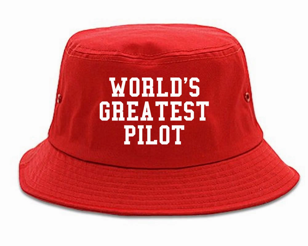 Worlds Greatest Pilot Mens Bucket Hat