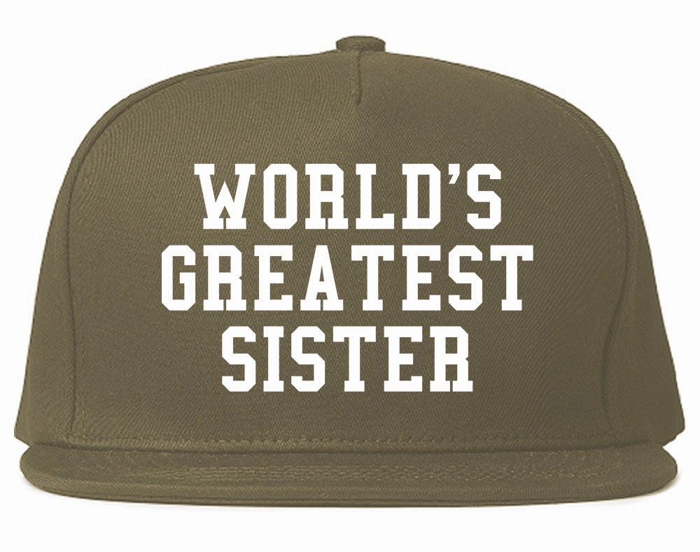 Worlds Greatest Sister Birthday Gift Mens Snapback Hat
