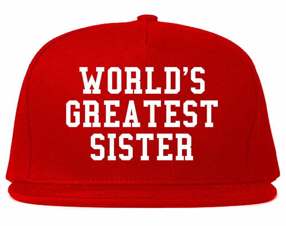 Worlds Greatest Sister Birthday Gift Mens Snapback Hat