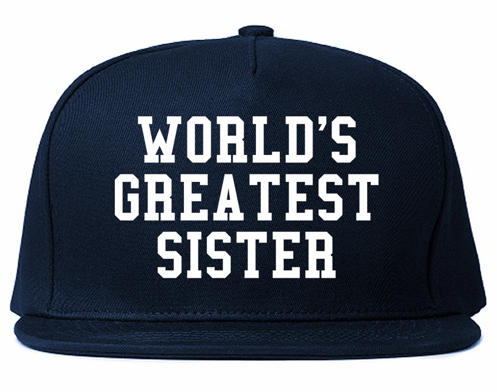 Worlds Greatest Sister Birthday Gift Mens Snapback Hat