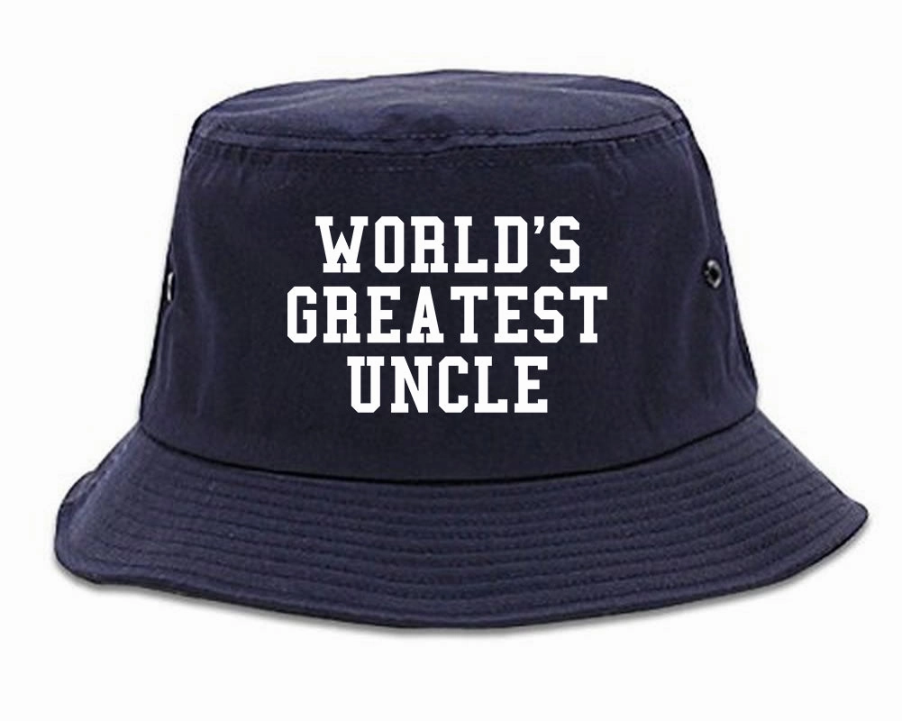 Worlds Greatest Uncle Birthday Gift Mens Bucket Hat
