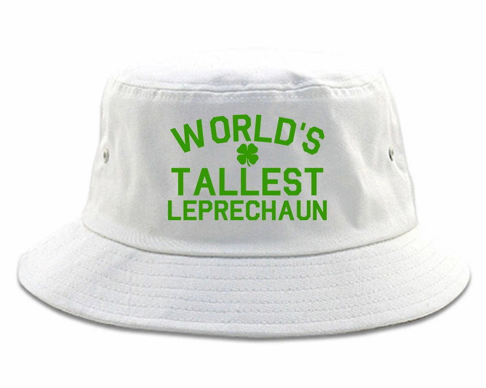 Worlds Tallest Leprechaun Funny St Patricks Day Mens Bucket Hat