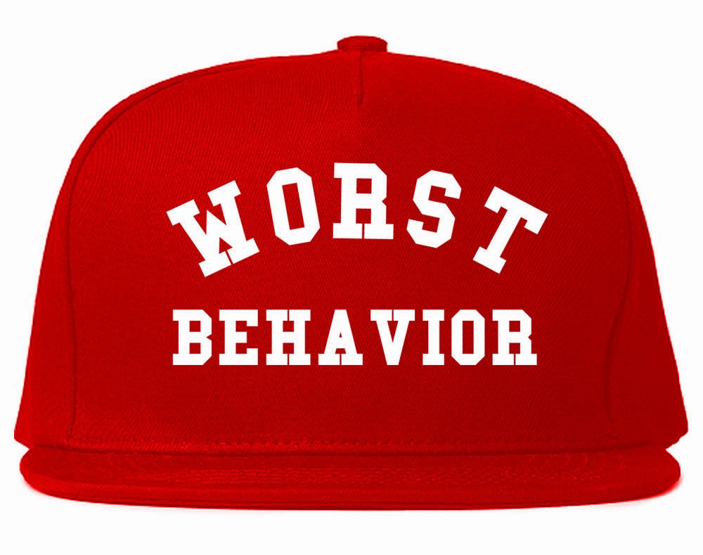 Worst Behavior Snapback Hat Cap