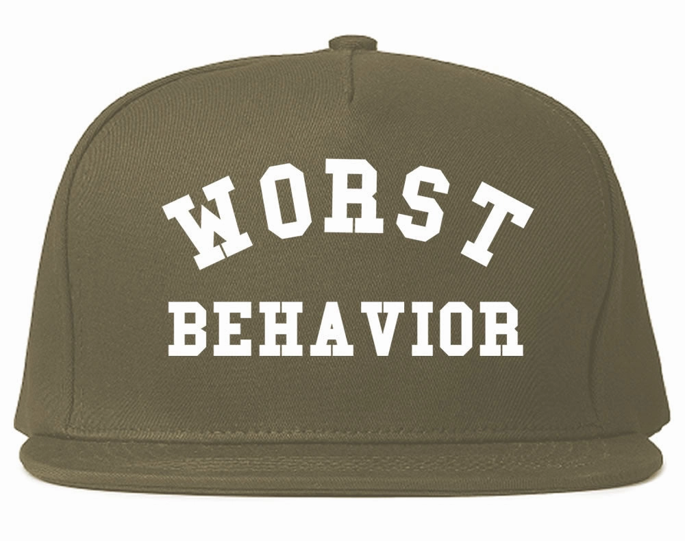 Worst Behavior Snapback Hat Cap