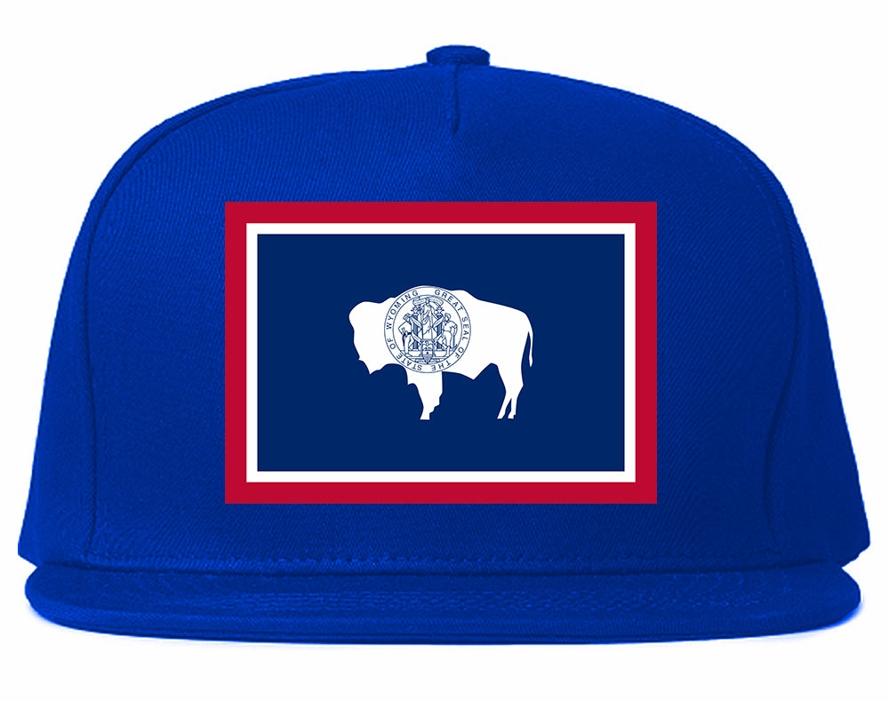 Wyoming State Flag WY Chest Mens Snapback Hat