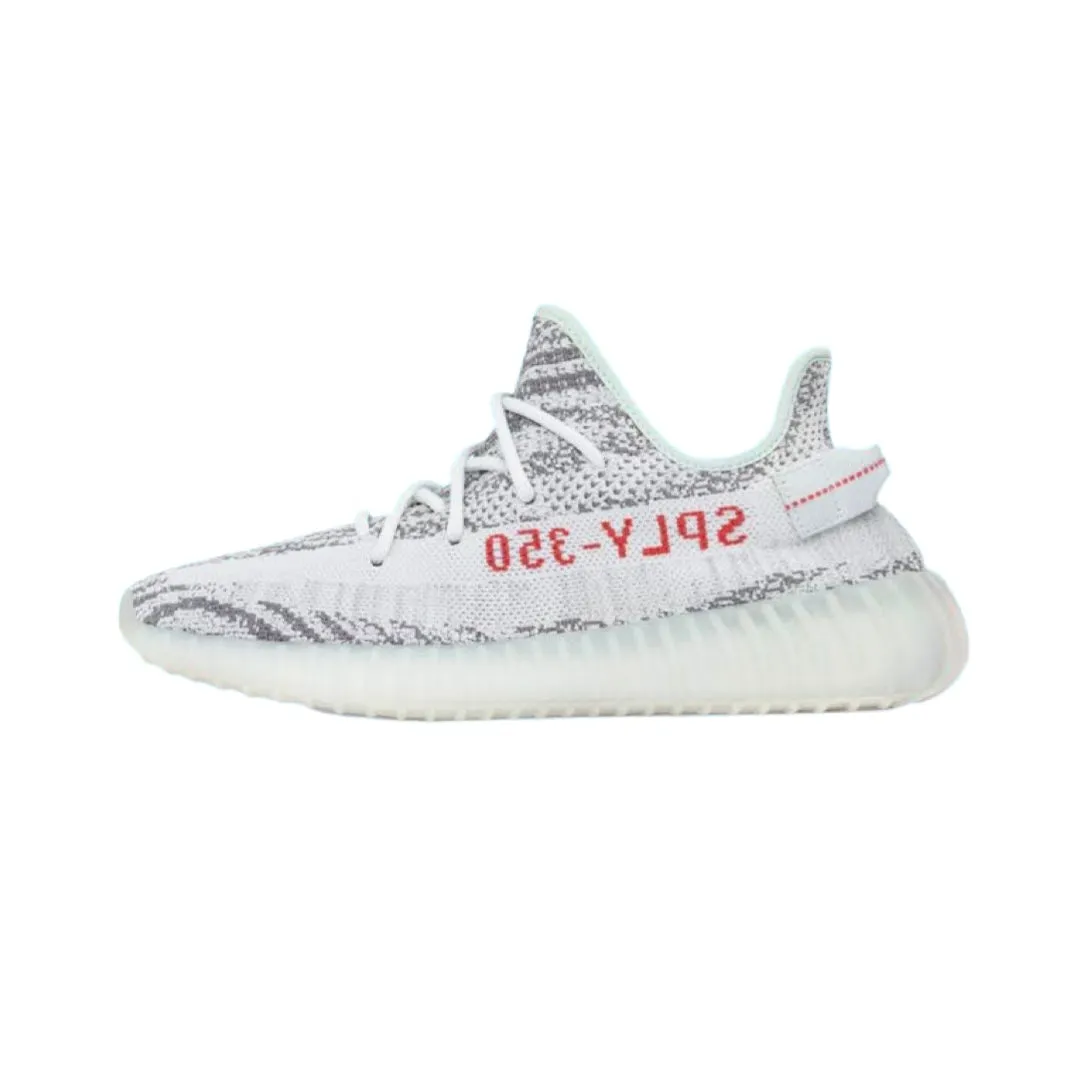 Yeezy Boost 350 V2 'Blue Tint' Blaustich Grau Drei High Risk Rot Adidas Sneakers