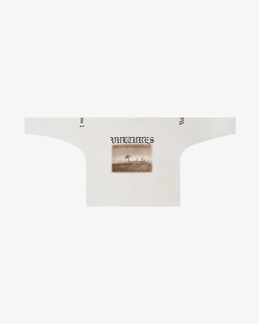 YEEZY VULTURES LANGARM-SHIRT IN WEIß
