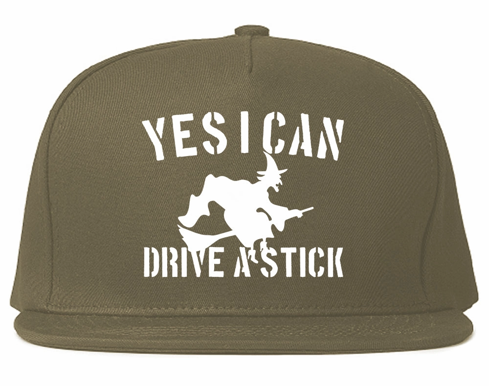 Yes I Can Drive A Stick Witch Mens Snapback Hat