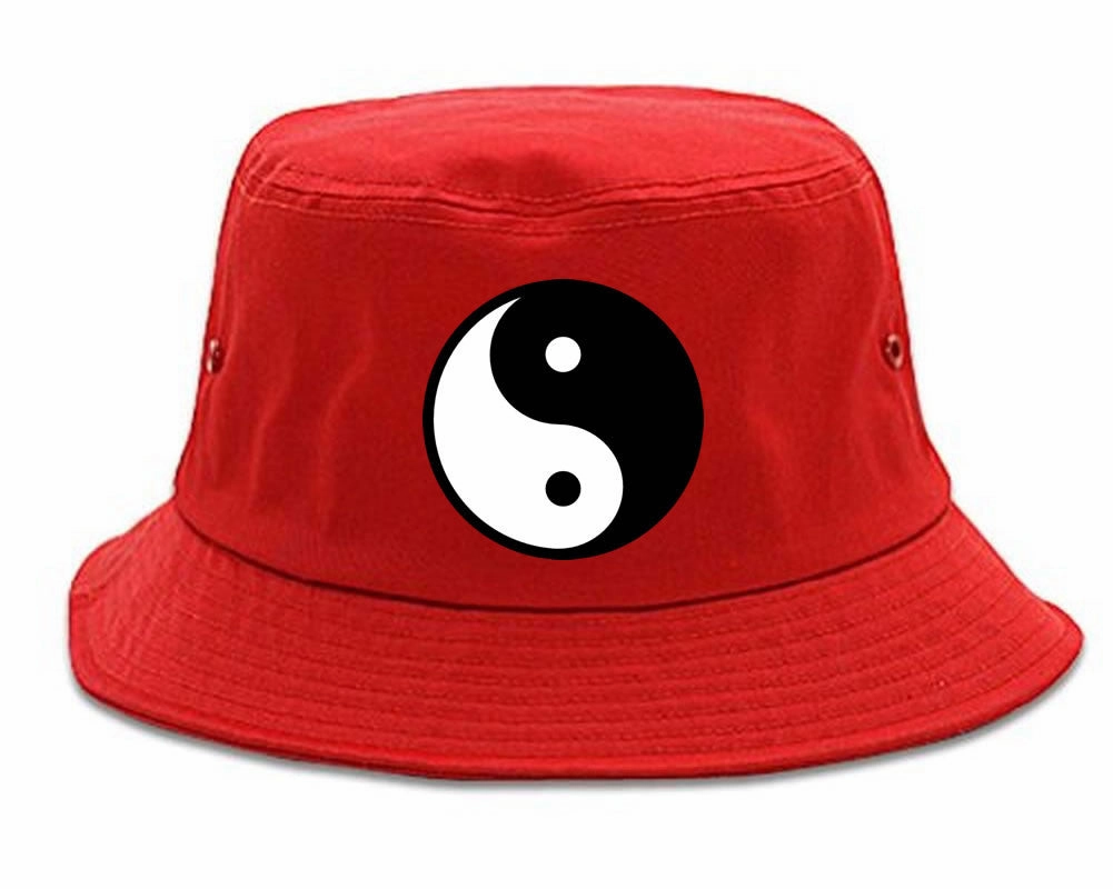 Yin and Yang Chest Graphic Bucket Hat Cap