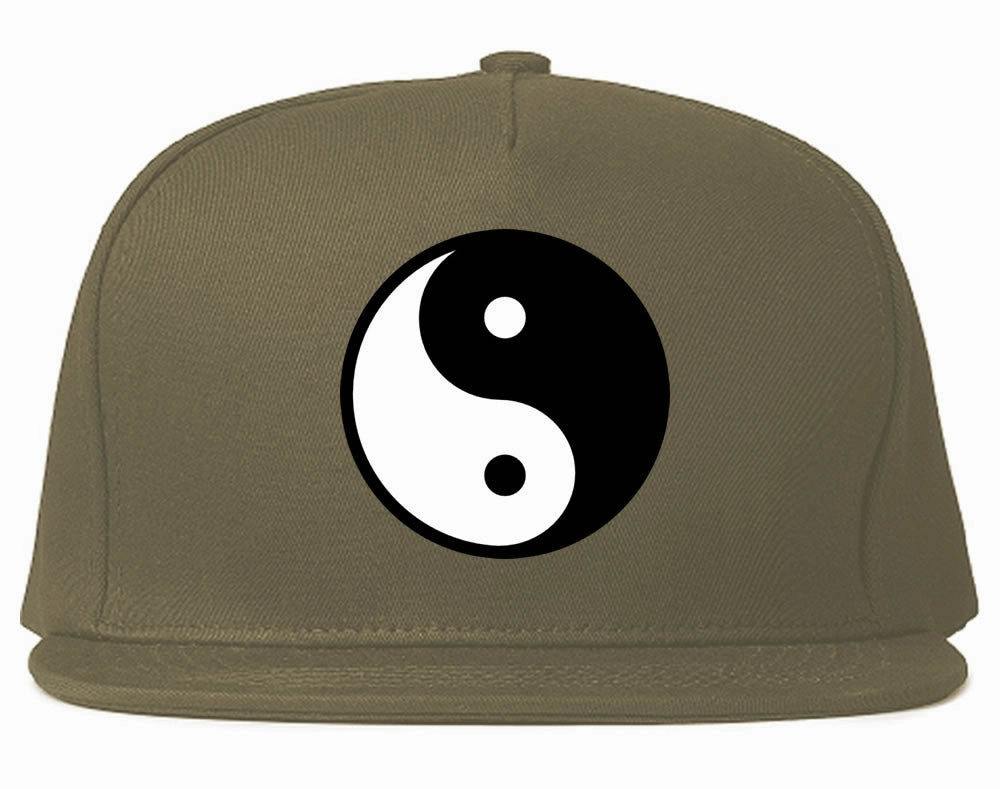 Yin and Yang Chest Graphic Snapback Hat Cap