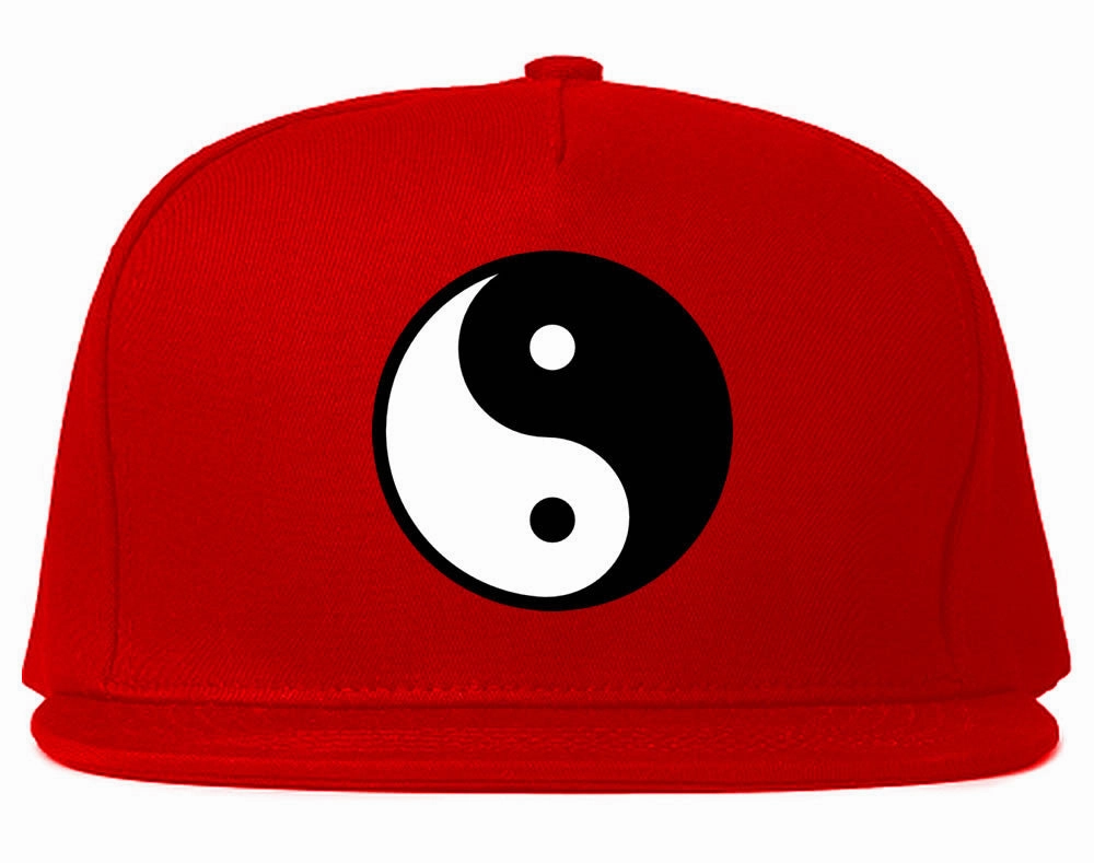 Yin and Yang Chest Graphic Snapback Hat Cap