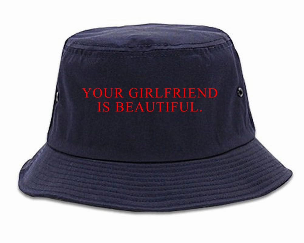 Your Girlfriend Is Beautiful Rose Mens Bucket Hat