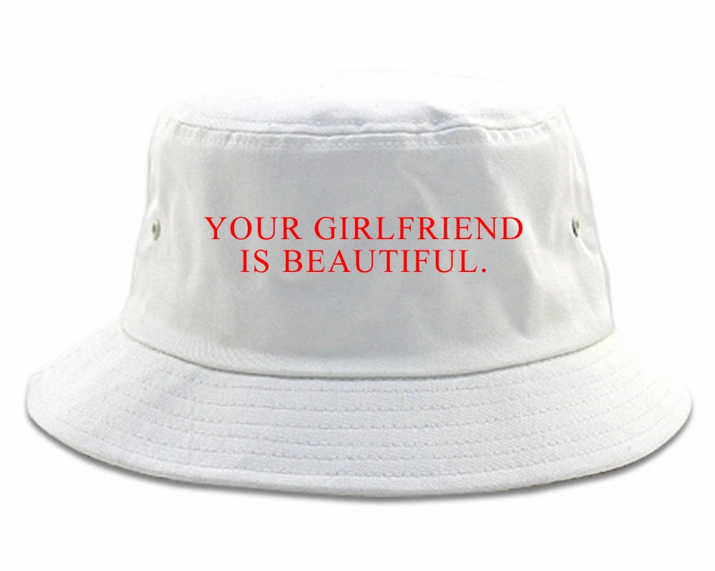 Your Girlfriend Is Beautiful Rose Mens Bucket Hat