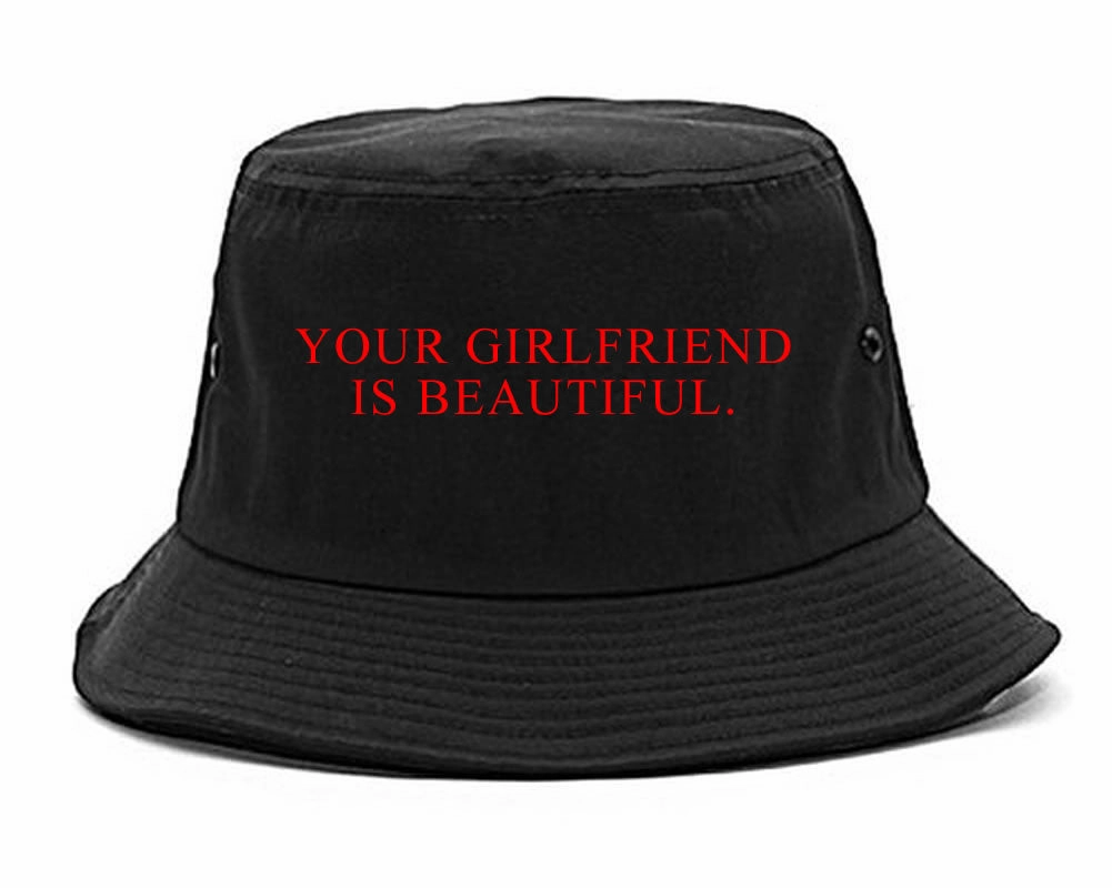 Your Girlfriend Is Beautiful Rose Mens Bucket Hat