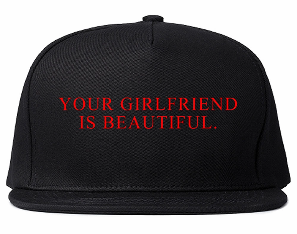 Your Girlfriend Is Beautiful Rose Mens Snapback Hat Cap