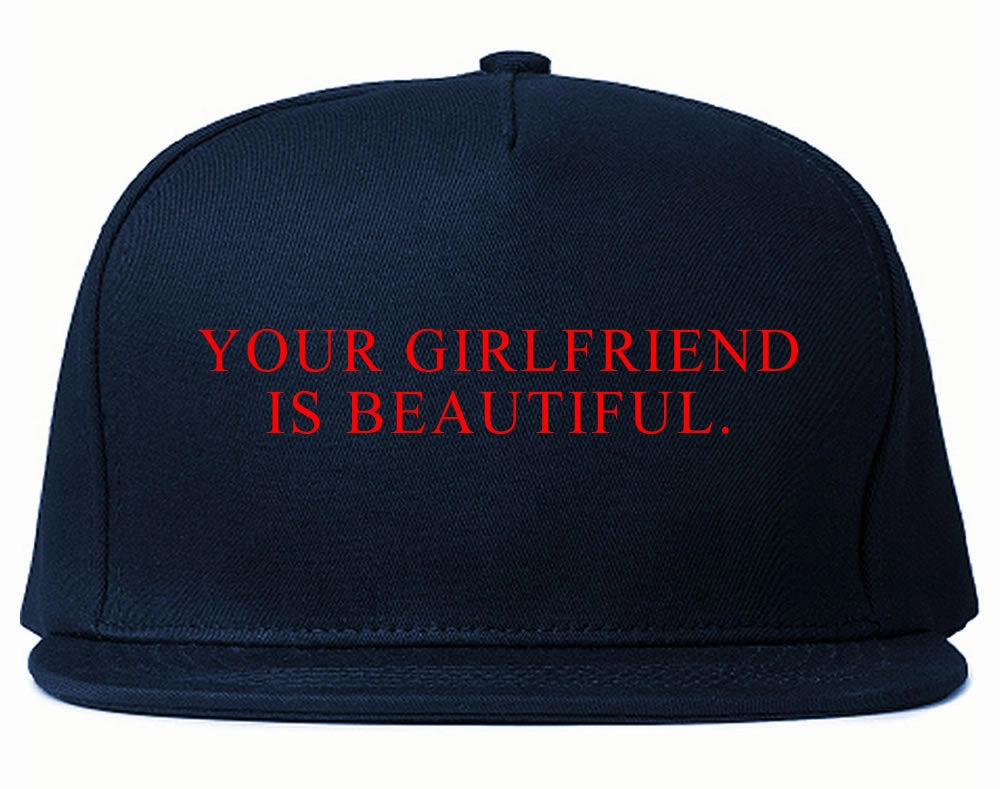 Your Girlfriend Is Beautiful Rose Mens Snapback Hat Cap