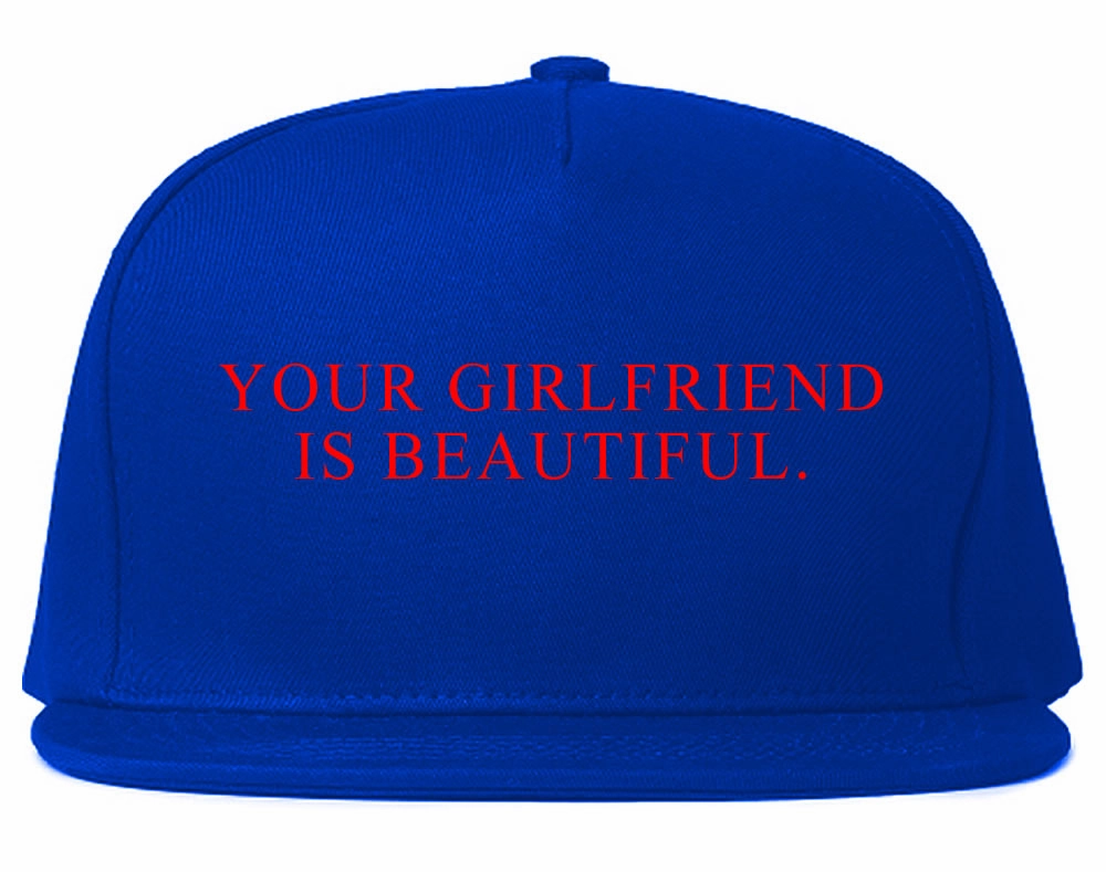 Your Girlfriend Is Beautiful Rose Mens Snapback Hat Cap