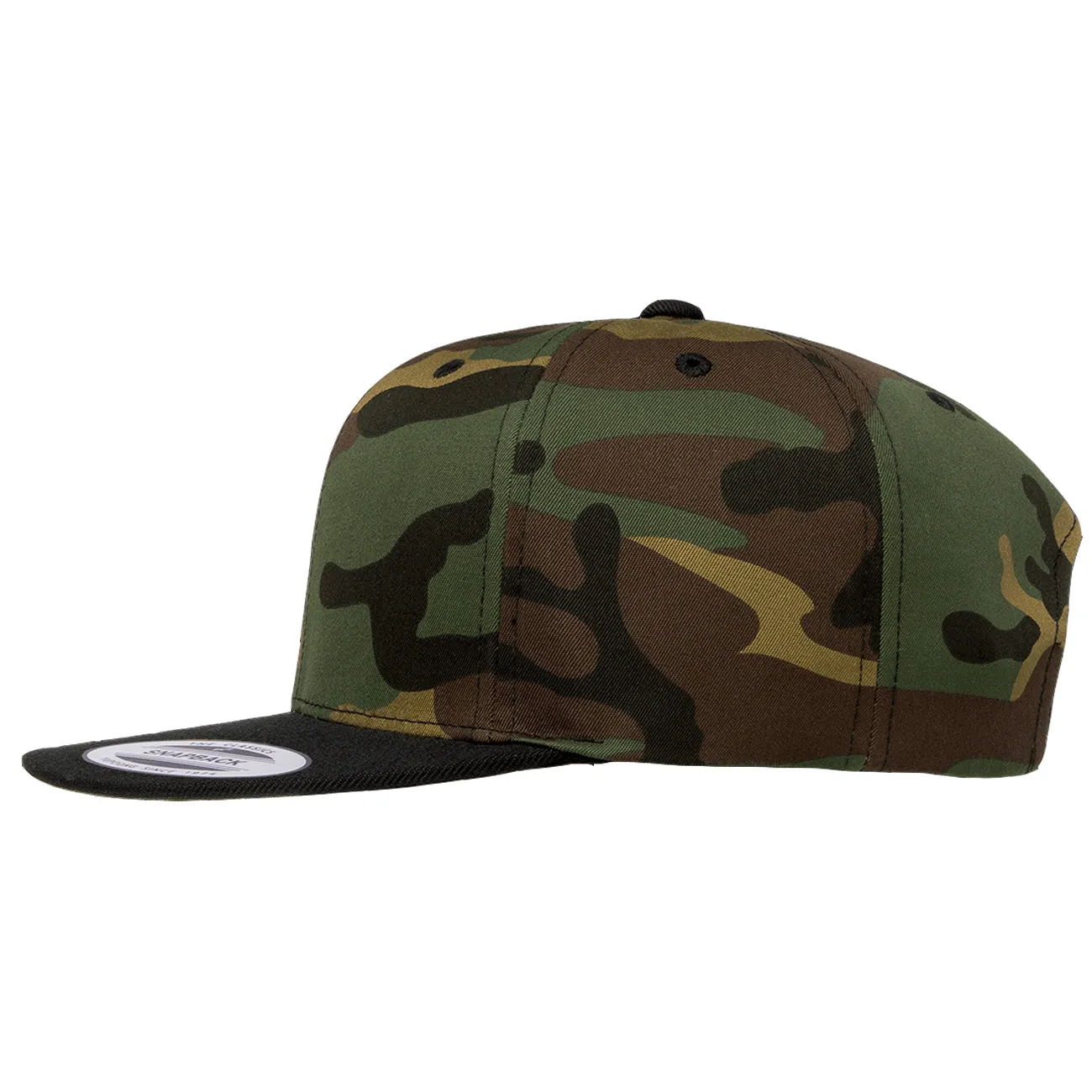 Yupoong Classic Premium Snapback Camo Cap - 2 Tone