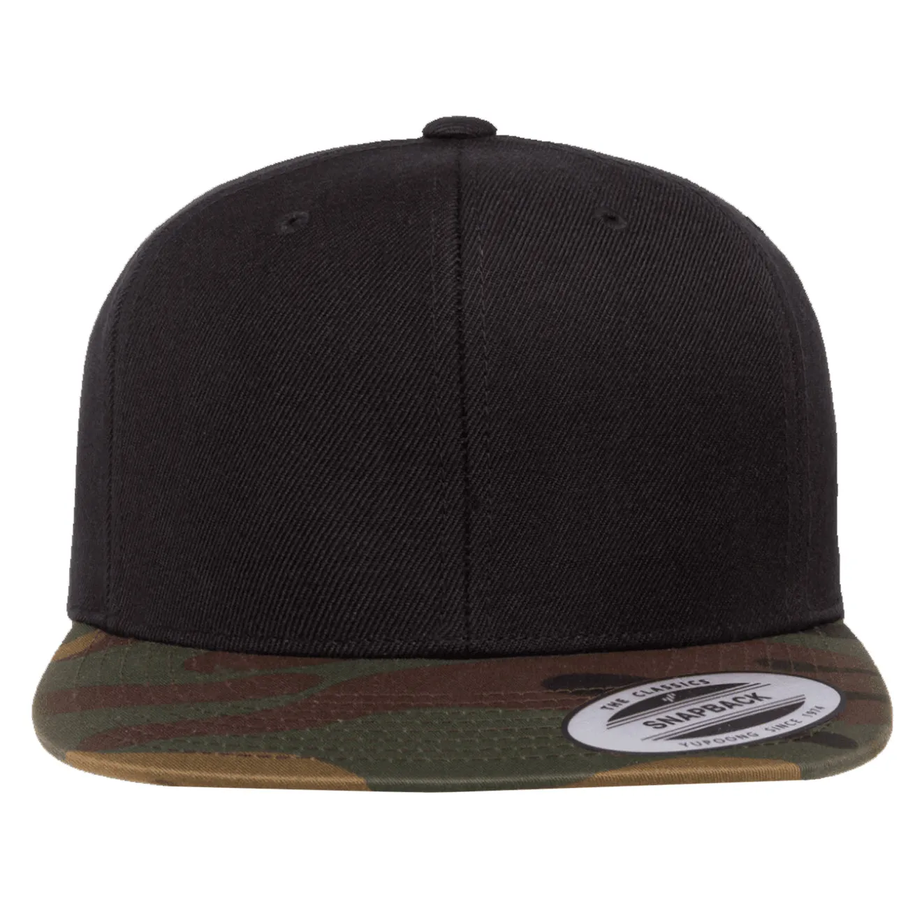 Yupoong Classic Premium Snapback Camo Cap - 2 Tone