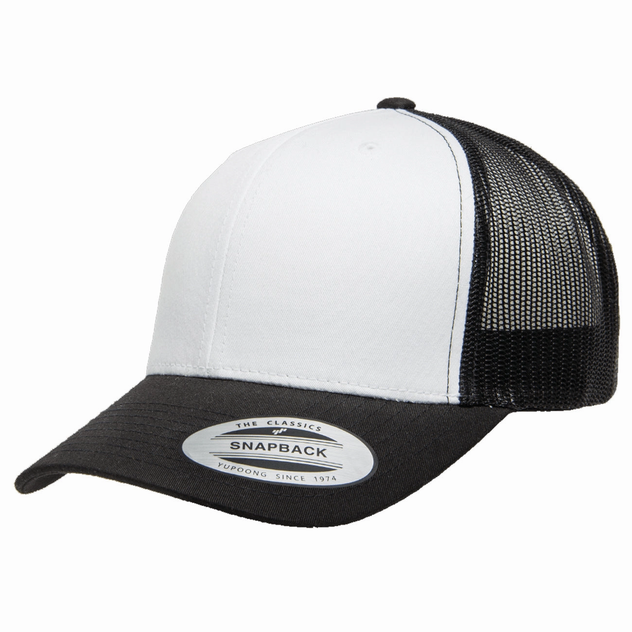 Yupoong Classics Retro Trucker Cap w/ White Front Panel casual-trucker-hat