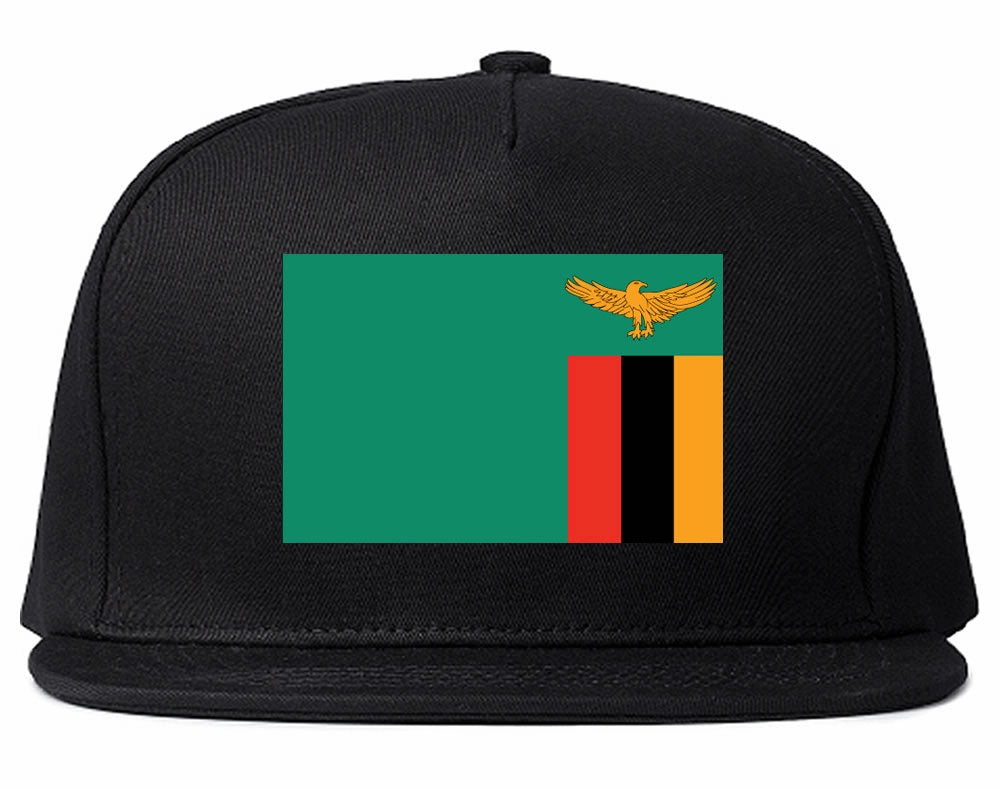 Zambia Flag Country Printed Snapback Hat Cap
