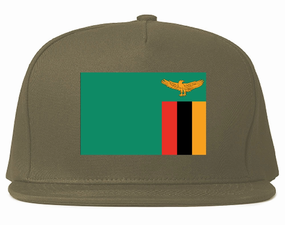 Zambia Flag Country Printed Snapback Hat Cap