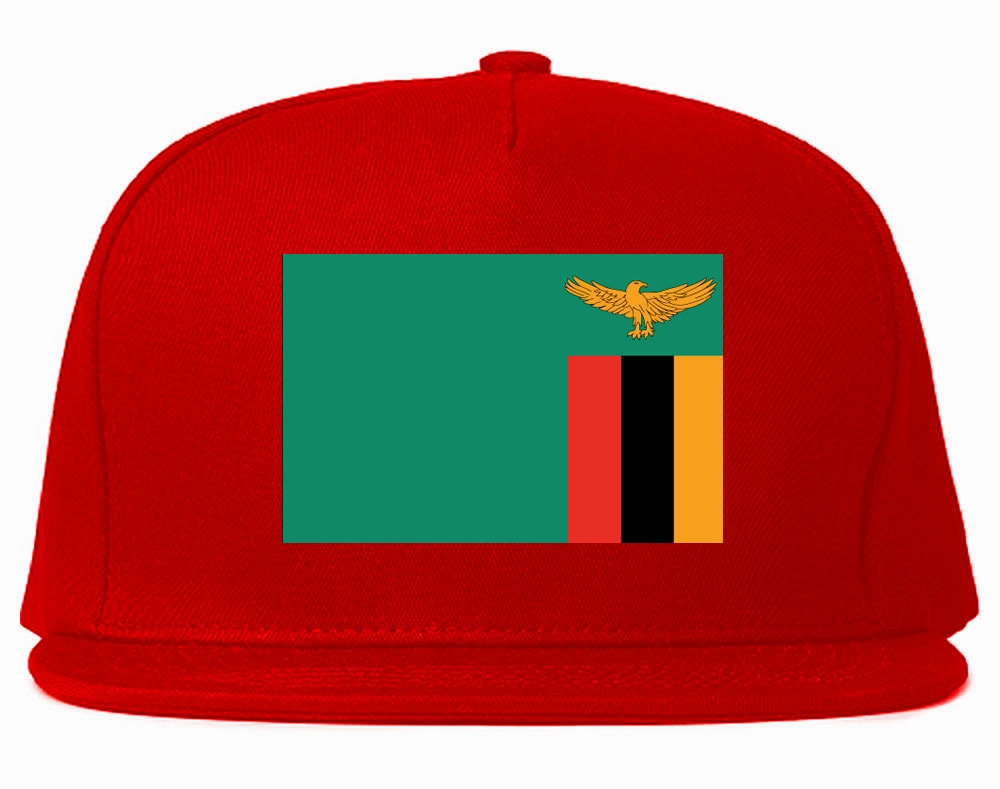 Zambia Flag Country Printed Snapback Hat Cap