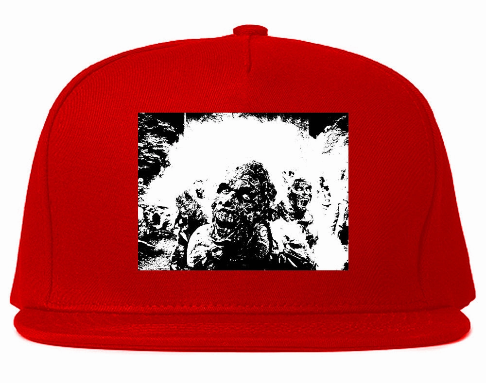 Zombie Portrait Attack Halloween Snapback Hat