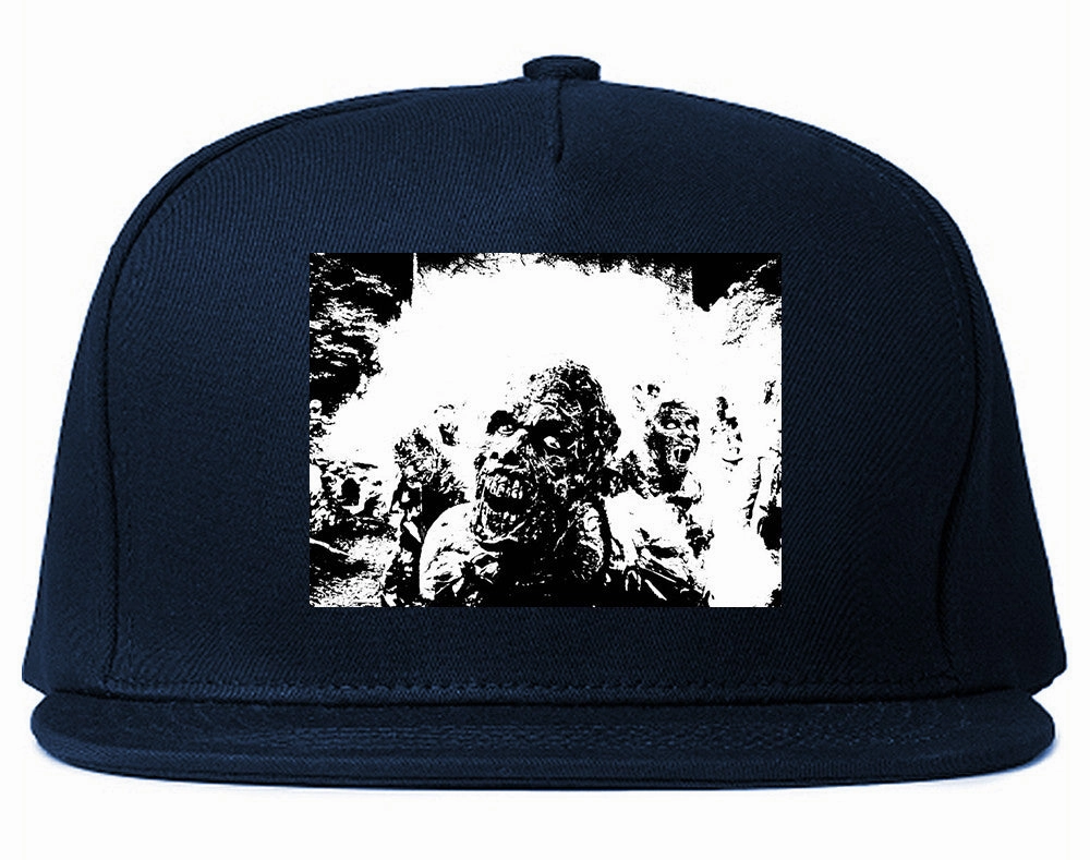 Zombie Portrait Attack Halloween Snapback Hat