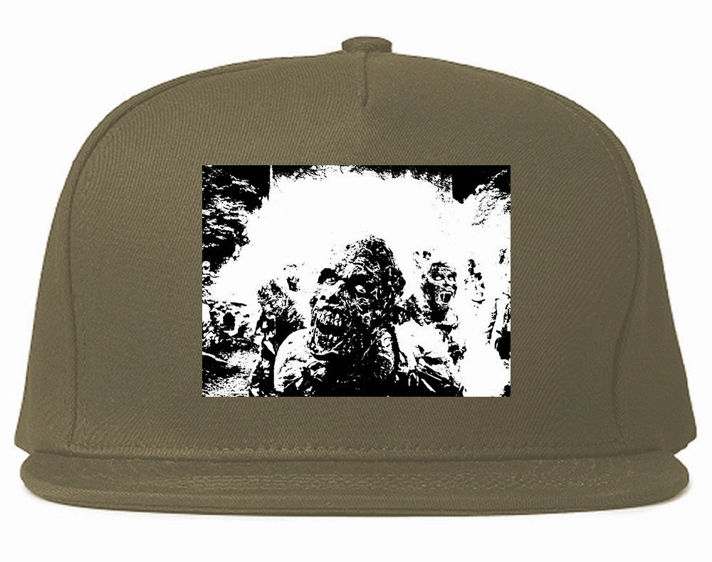 Zombie Portrait Attack Halloween Snapback Hat