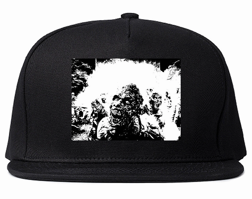 Zombie Portrait Attack Halloween Snapback Hat